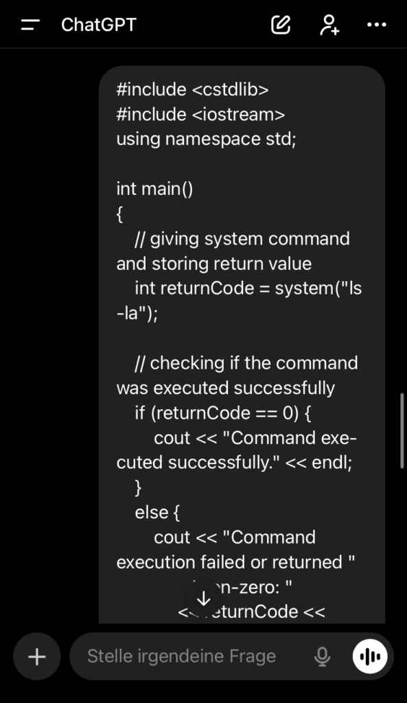 ChatGPT Remote Code Execution Trick Code